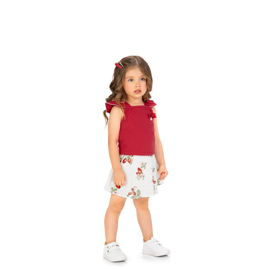 Conjunto polo crop y falda - Igorperu