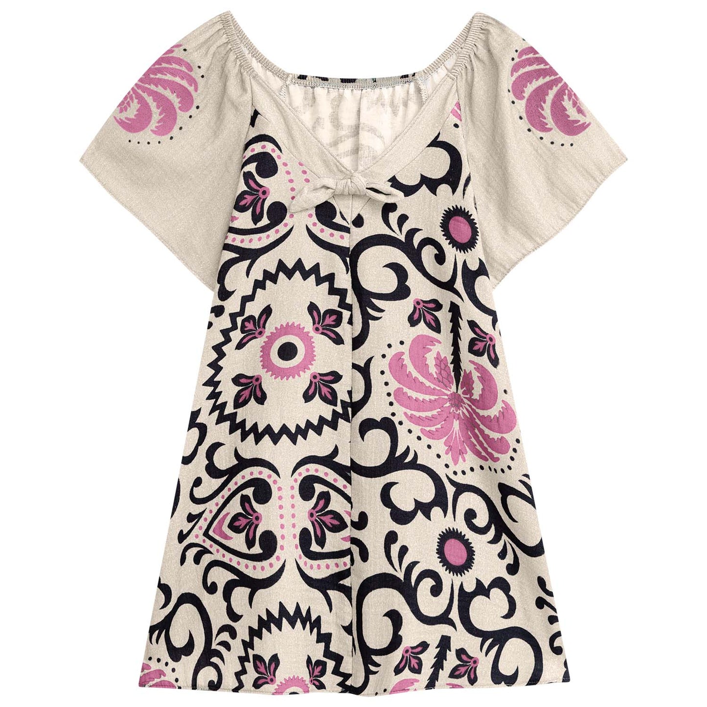 Vestido rosa selva tropical - Igorperu