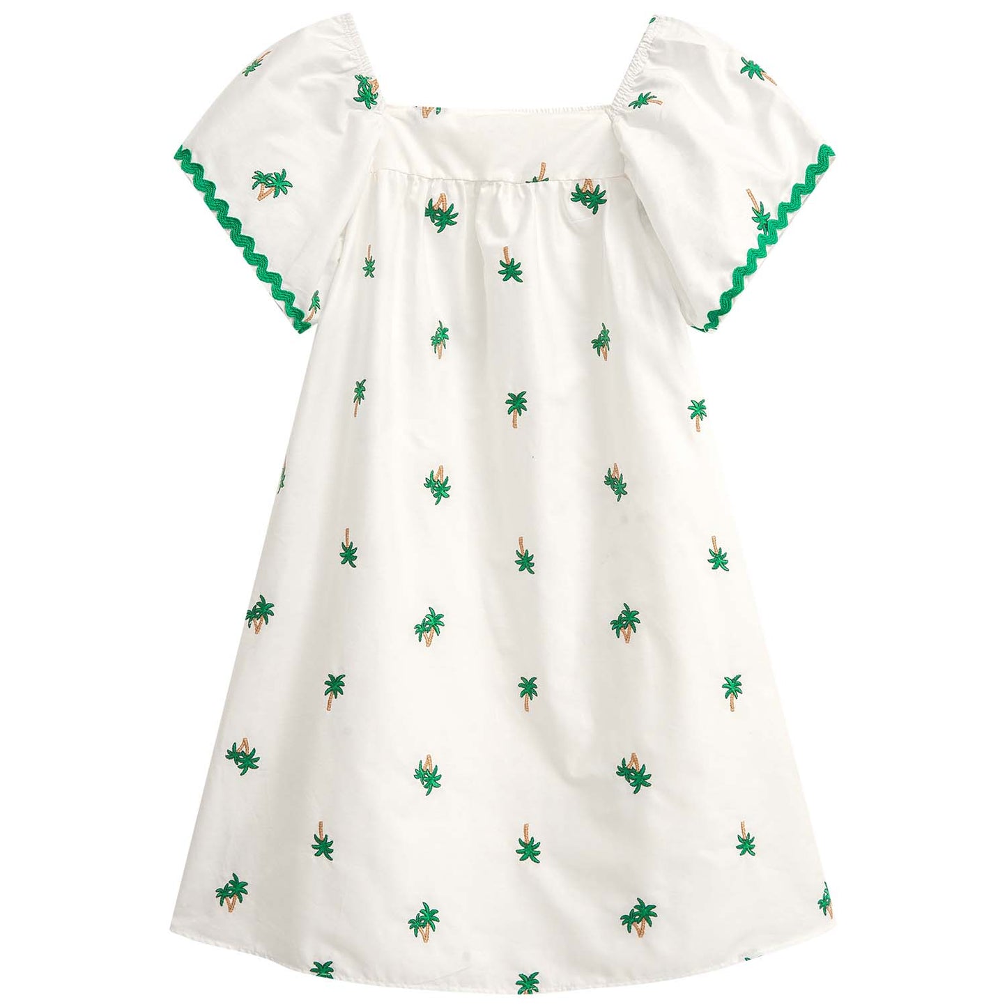 Vestido Blanco y verde trópico - Igorperu