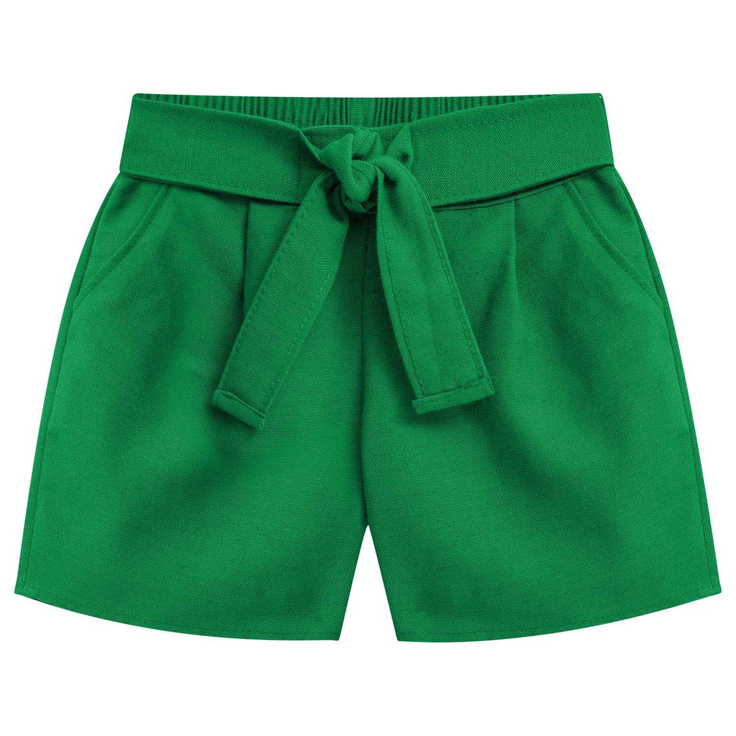 Conjunto blusa elegante palmas con short verde - Igorperu