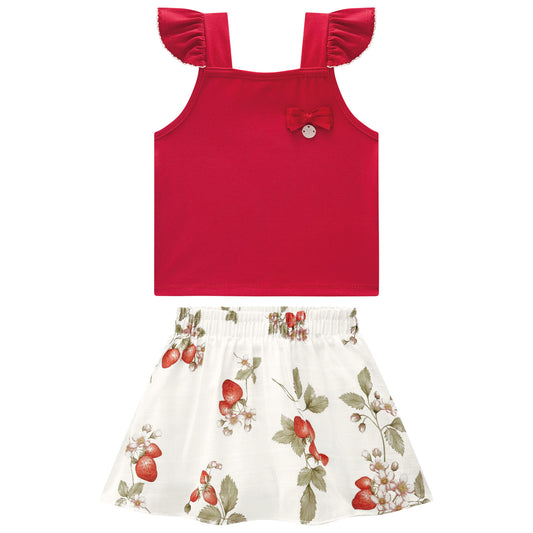 Conjunto polo crop y falda - Igorperu