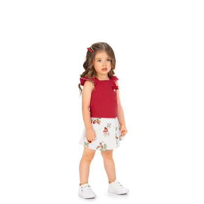Conjunto polo crop y falda - Igorperu