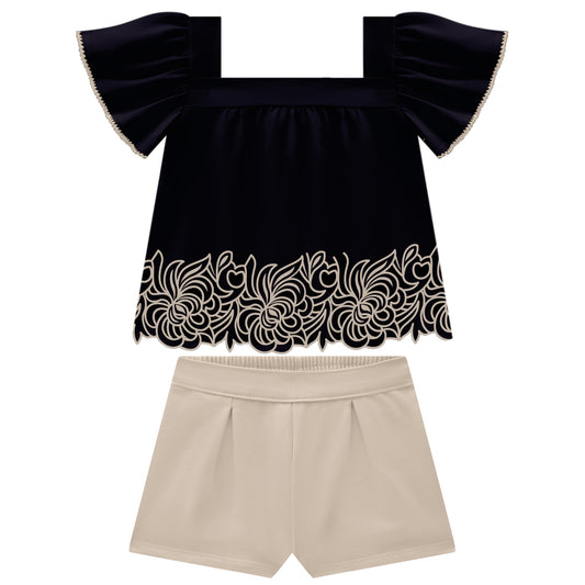 Conjunto azul polo laser  y short - Igorperu