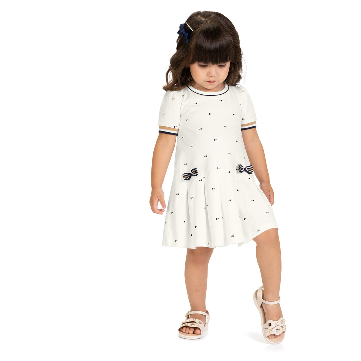 Vestido Blanco Marinero lazo 2001725 - Igorperu