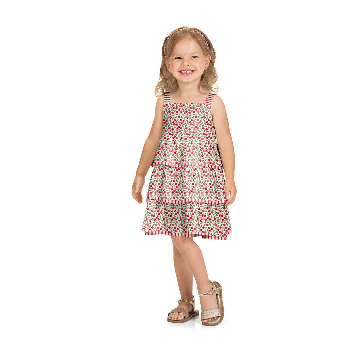 Vestido Rojo cerezas  2001728 - Igorperu