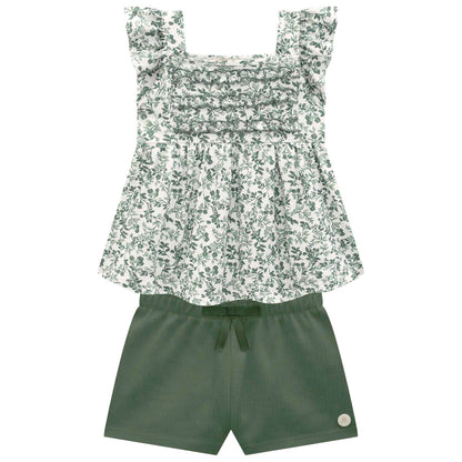 Conjunto florecitas verdes 2001737 - 7012 - Igorperu