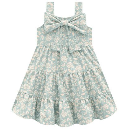 Vestido algodon  Lazo verde pastel 2001755 - Igorperu