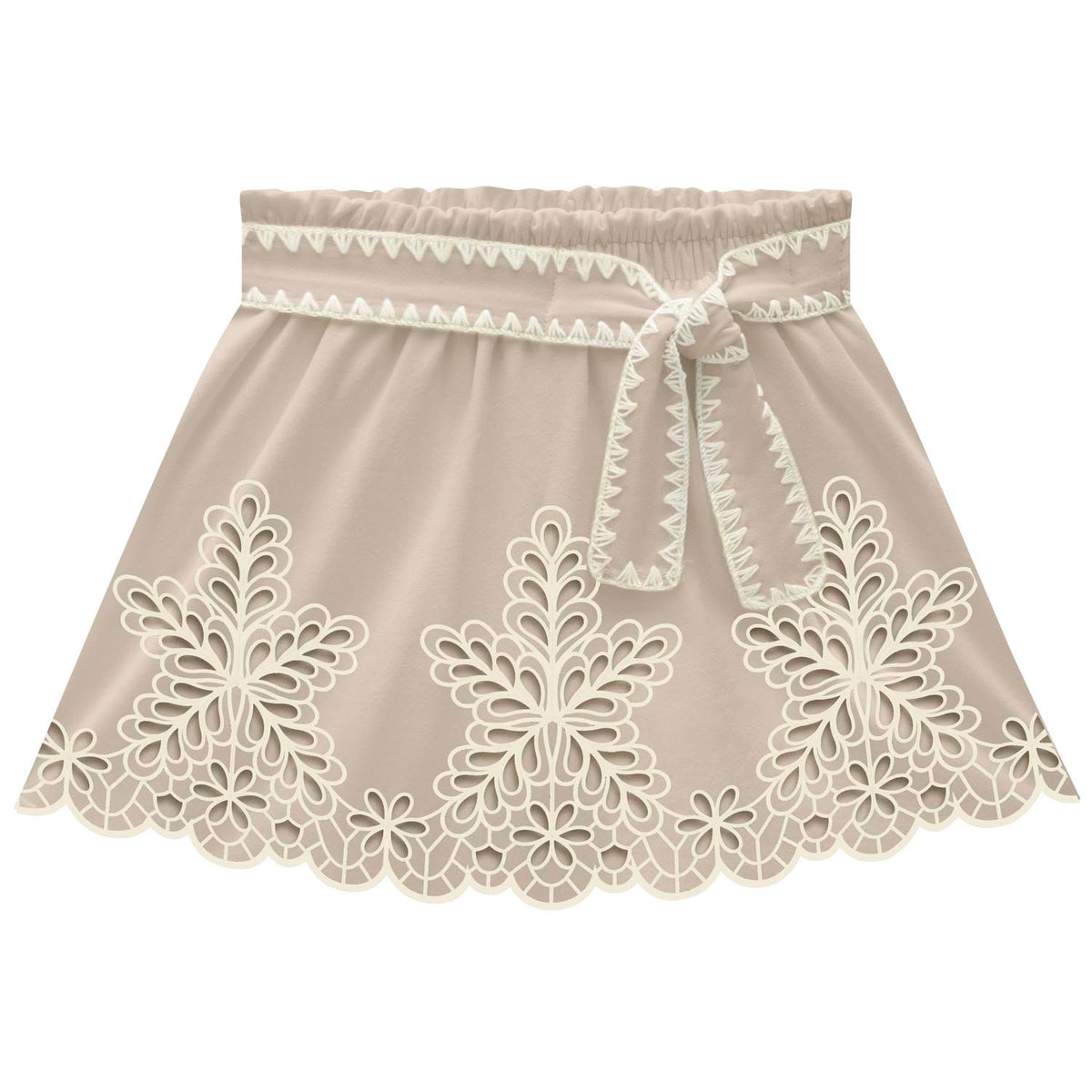 Conjunto de vestir beige y blanco 2001773 - Igorperu