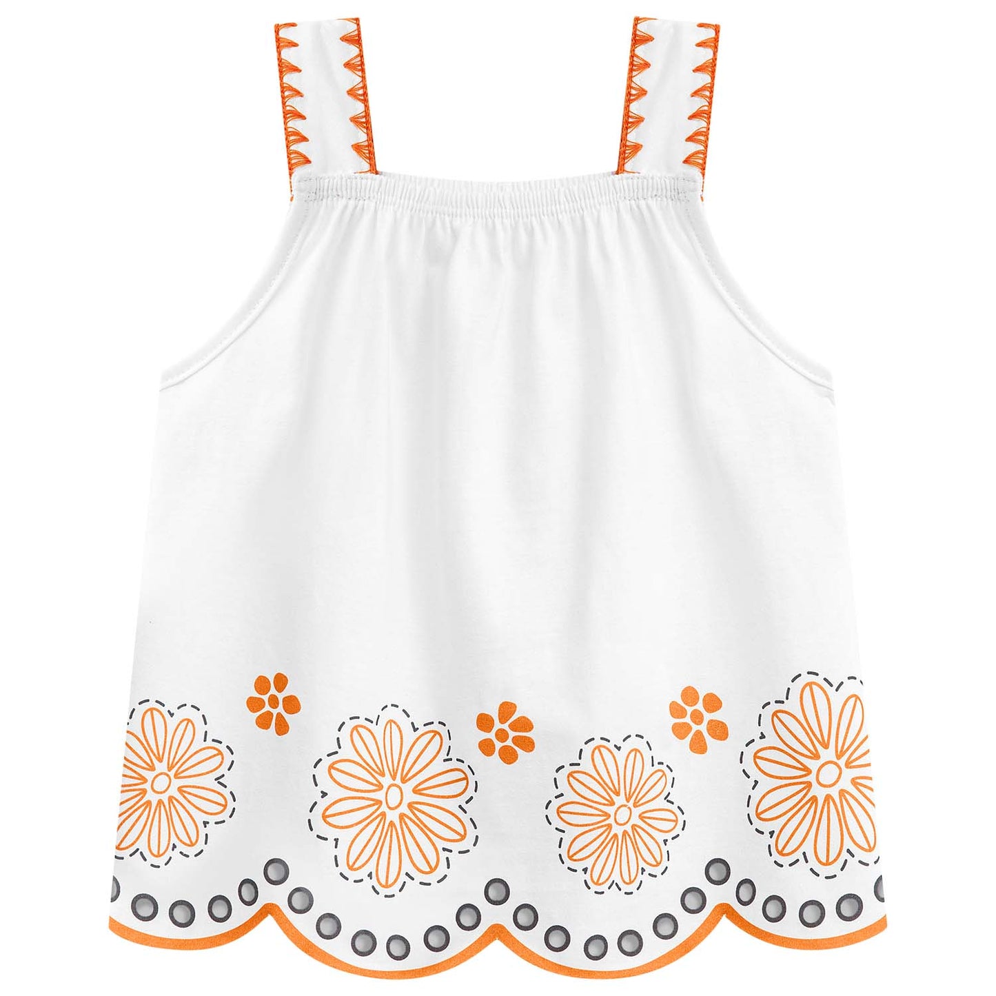 Conjunto polo tiras naranja laser - Igorperu