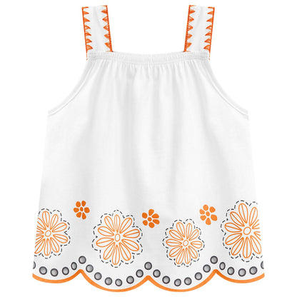 Conjunto polo tiras naranja laser - Igorperu