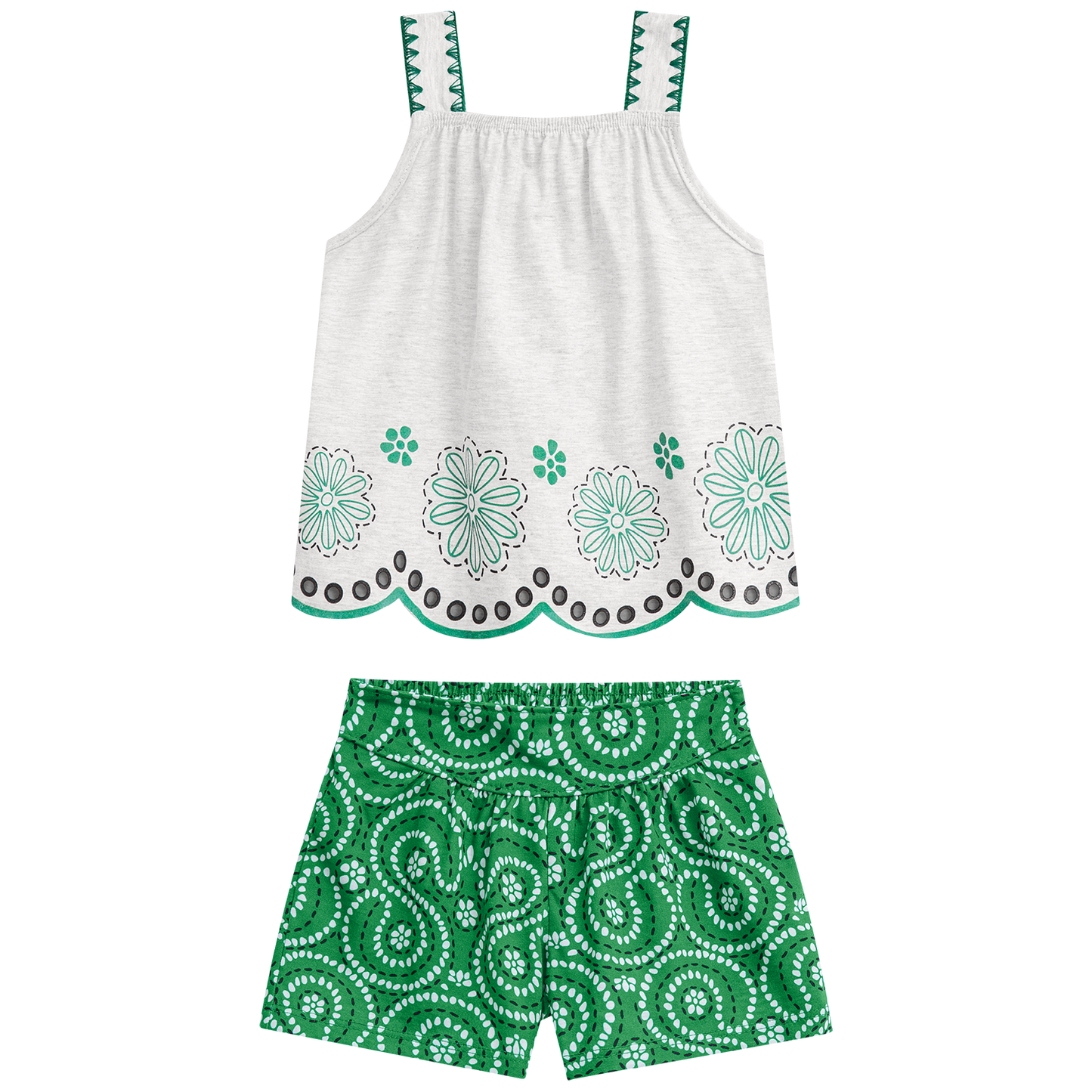 Conjunto polo tiras esmeralda laser - Igorperu