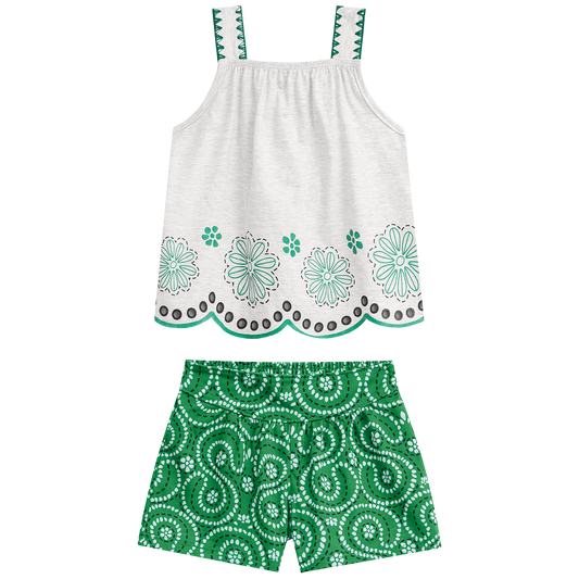 Conjunto polo tiras esmeralda laser - Igorperu