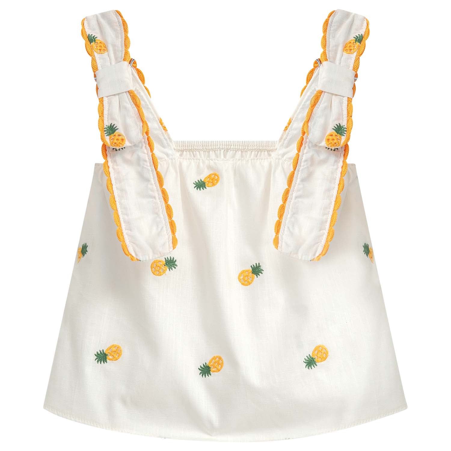 Conjunto blusa tiras con short piñas - Igorperu