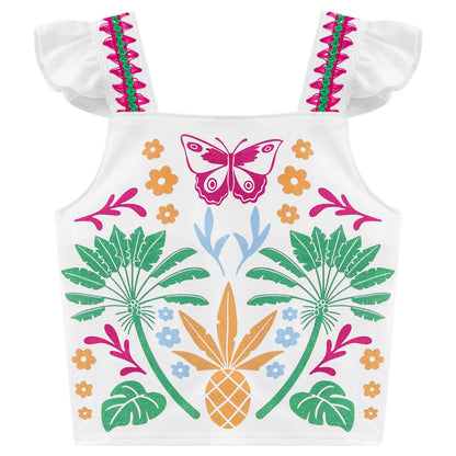 Conjunto floreado crop y falda - Igorperu