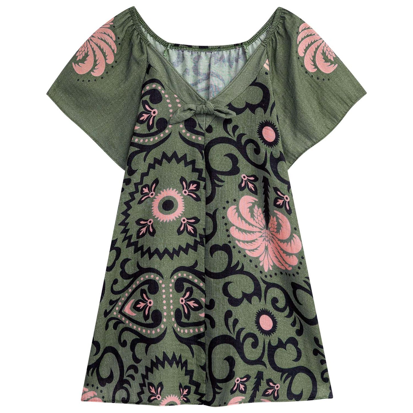 Vestido verde selva tropical - Igorperu