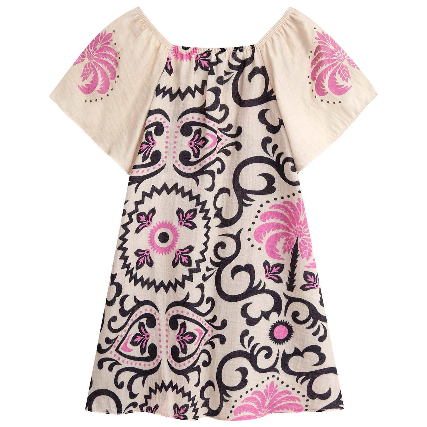 Vestido rosa selva tropical - Igorperu