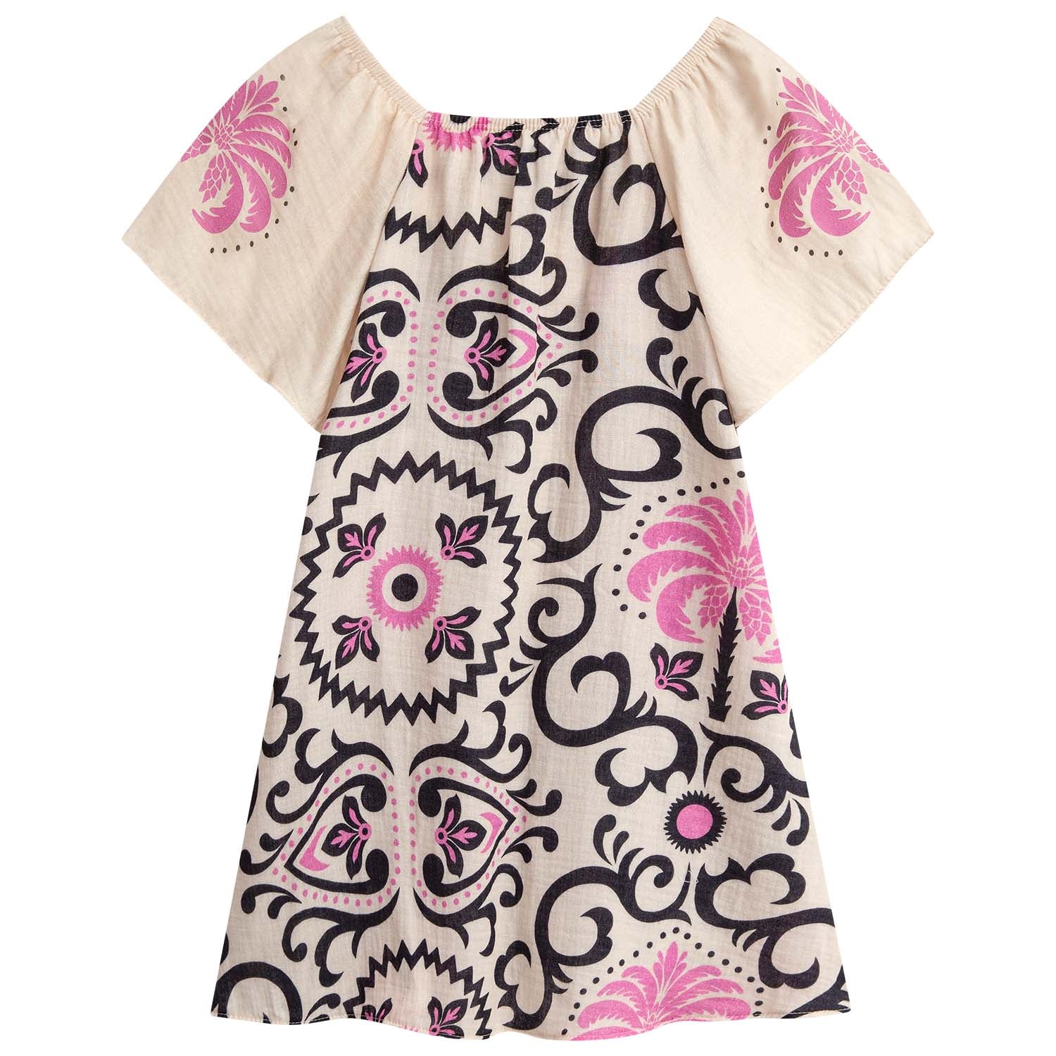 Vestido rosa selva tropical - Igorperu