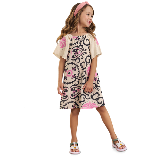 Vestido rosa selva tropical - Igorperu