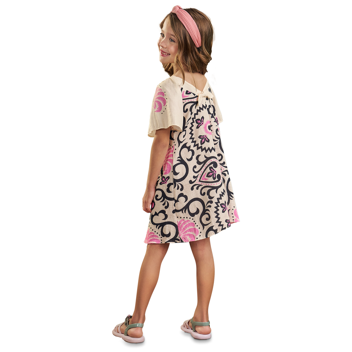 Vestido rosa selva tropical - Igorperu