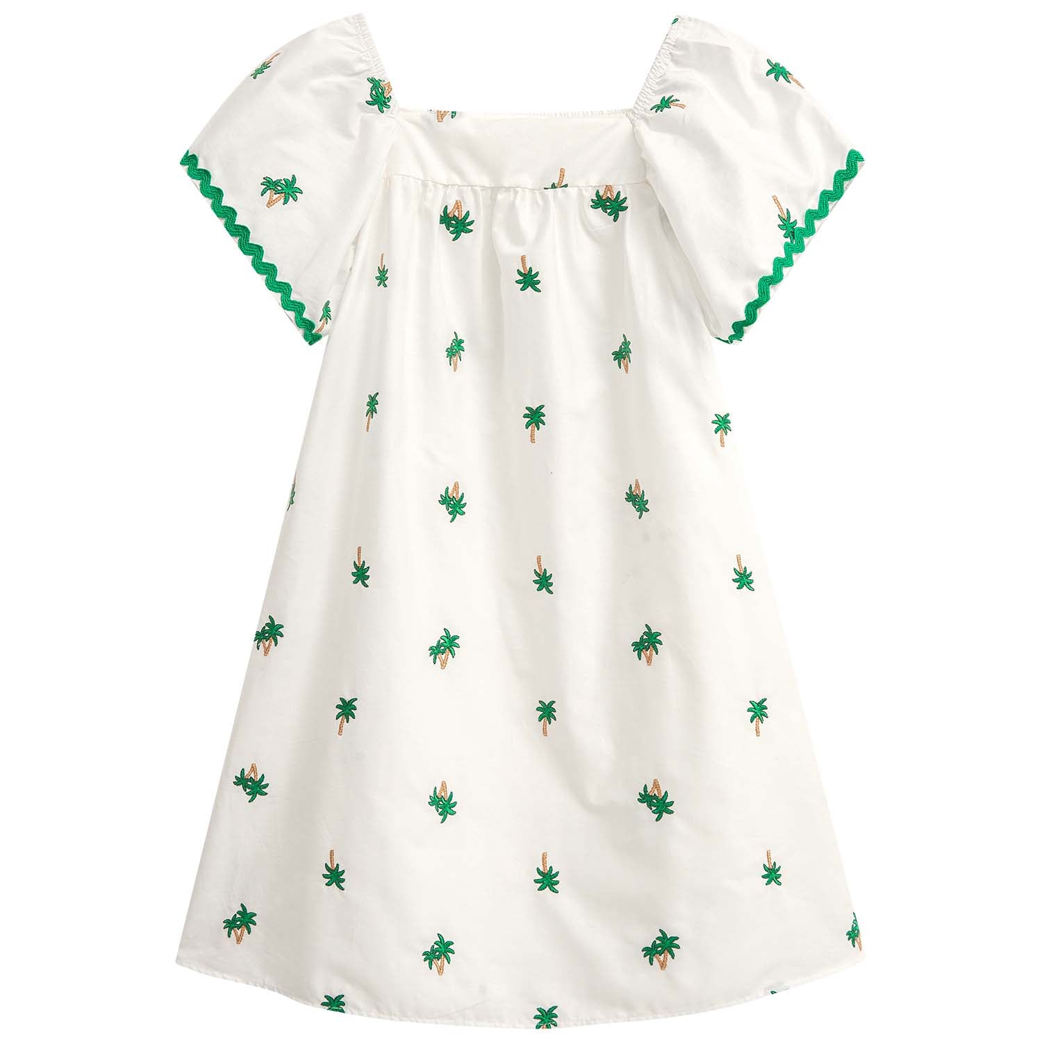 Vestido Blanco y verde trópico - Igorperu