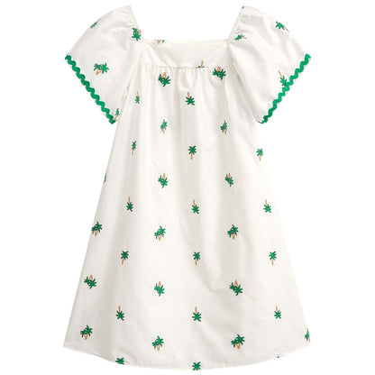 Vestido Blanco y verde trópico - Igorperu