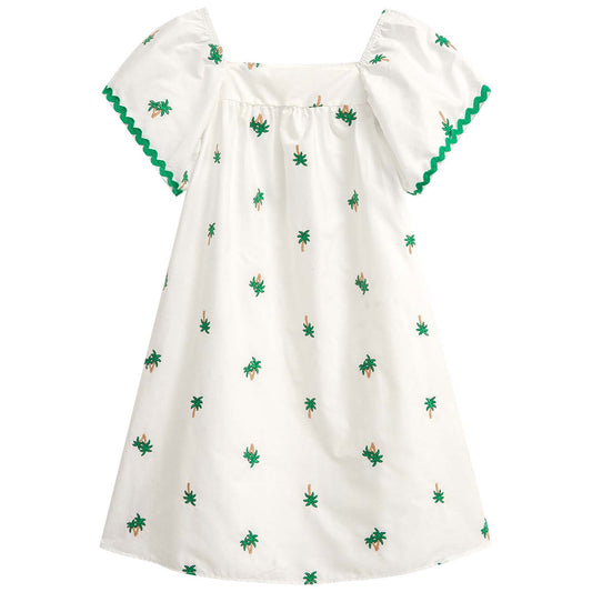 Vestido Blanco y verde trópico - Igorperu