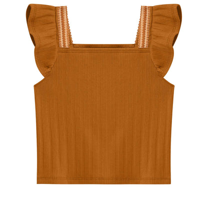 Conjunto polo crop y falda hindi azúl - Igorperu