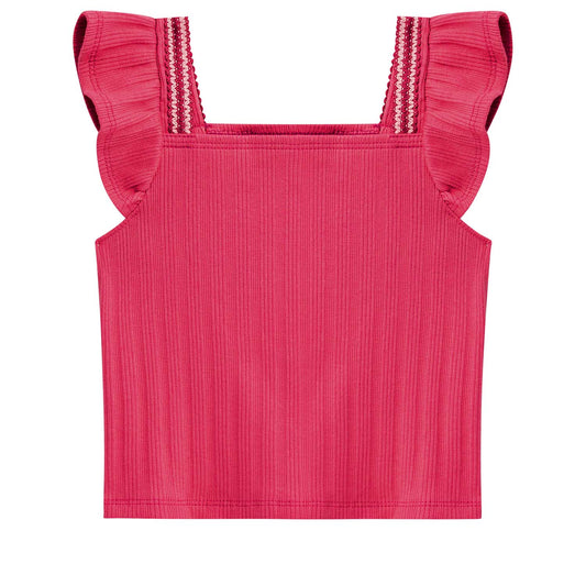 Conjunto polo crop y falda hindi blanco verde - Igorperu
