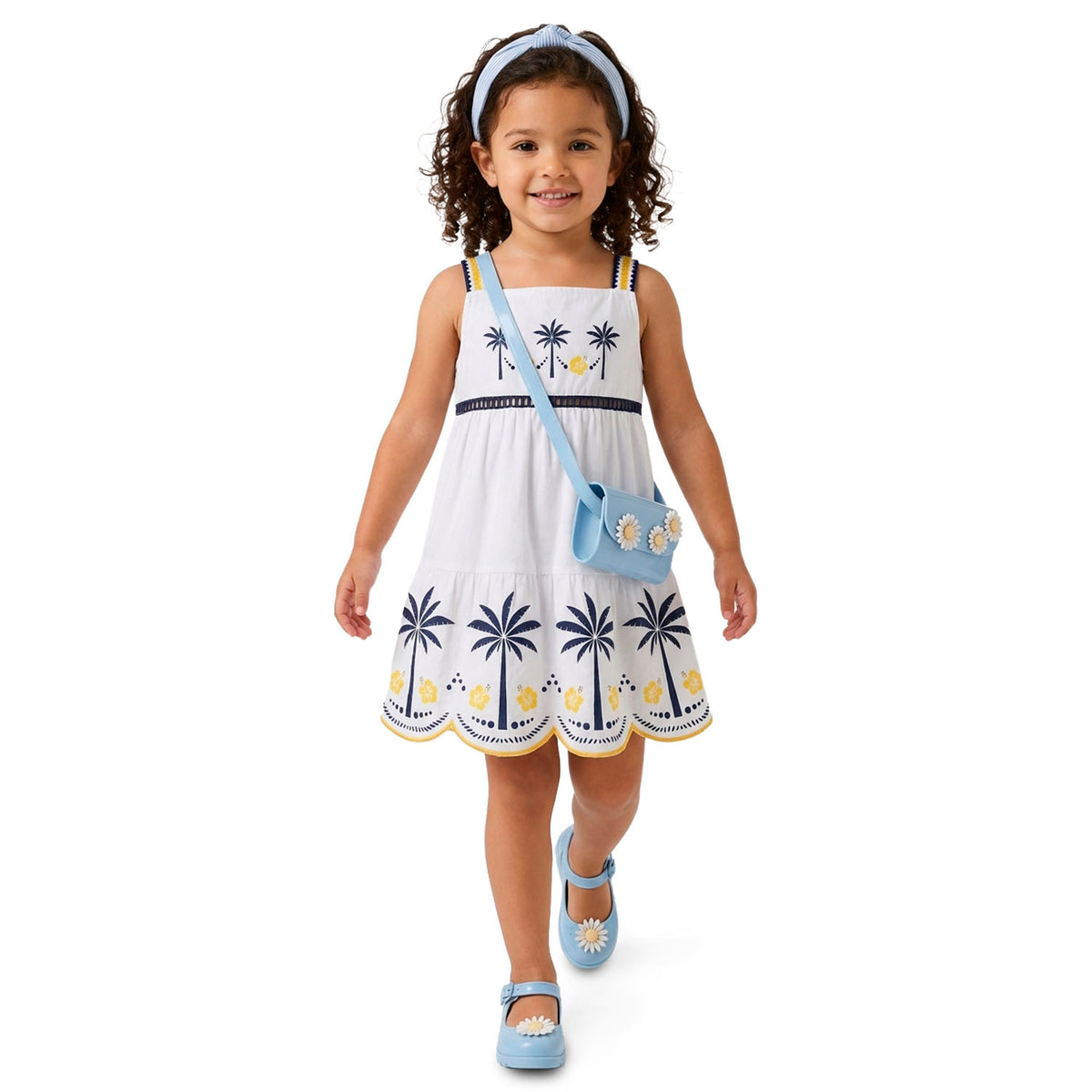 Vestido palmeras azules 6000482 - Igorperu