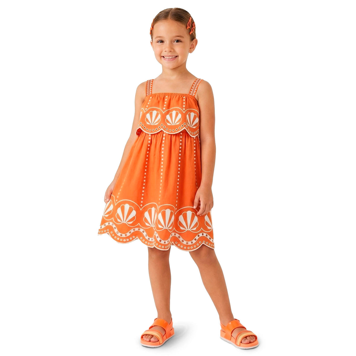 Vestido Naranja Corales - Igorperu