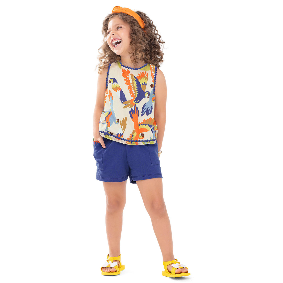 Conjunto papagayos azulino con short - Igorperu