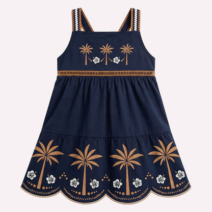 Vestido palmeras azules 6000482